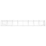 vidaXL Kurník pre kurčatá Strieborná 800 x 150 x 100 cm – Obrázok 4