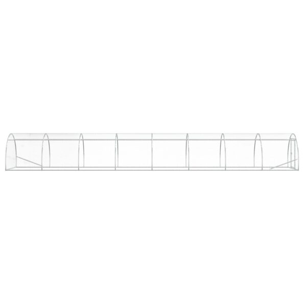 vidaXL Kurník pre kurčatá Strieborná 800 x 150 x 100 cm – Obrázok 4