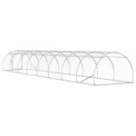 vidaXL Kurník pre kurčatá Strieborná 800 x 150 x 100 cm – Obrázok 5