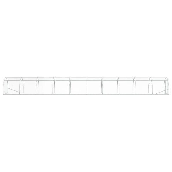 vidaXL Kurník pre kurčatá Strieborná 1000 x 150 x 100 cm – Obrázok 4