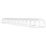 vidaXL Kurník pre kurčatá Strieborná 1200 x 150 x 100 cm – Obrázok 5