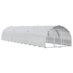 vidaXL Kurník pre kurčatá Strieborná 600 x 150 x 100 cm – Obrázok 2
