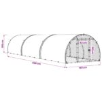 vidaXL Kurník pre kurčatá Strieborná 600 x 150 x 100 cm – Obrázok 9