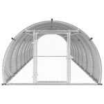 vidaXL Kurník pre kurčatá Strieborná 800 x 150 x 100 cm – Obrázok 3