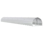 vidaXL Kurník pre kurčatá Strieborná 1200 x 150 x 100 cm – Obrázok 2