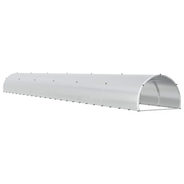 vidaXL Kurník pre kurčatá Strieborná 1200 x 150 x 100 cm – Obrázok 5