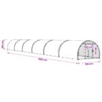 vidaXL Kurník pre kurčatá Strieborná 1200 x 150 x 100 cm – Obrázok 9