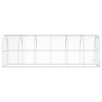 vidaXL Kurník pre kurčatá Strieborná 600 x 200 x 200 cm – Obrázok 4