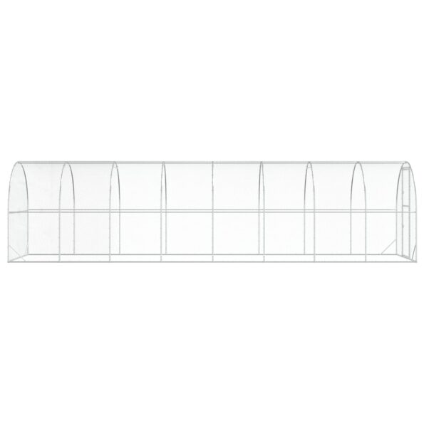 vidaXL Kurník pre kurčatá Strieborná 800 x 200 x 200 cm – Obrázok 4