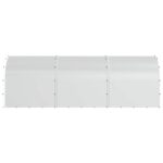 vidaXL Kurník pre kurčatá Strieborná 600 x 200 x 200 cm – Obrázok 4