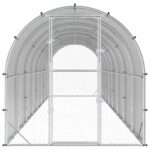 vidaXL Kurník pre kurčatá Strieborná 800 x 200 x 200 cm – Obrázok 3