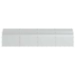 vidaXL Kurník pre kurčatá Strieborná 800 x 200 x 200 cm – Obrázok 4