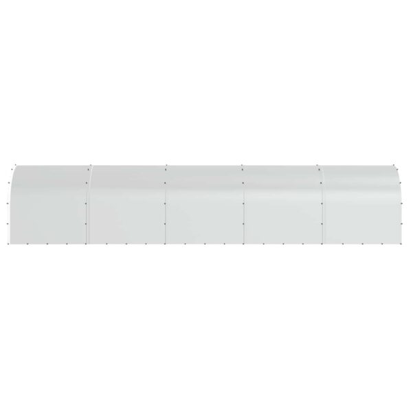 vidaXL Kurník pre kurčatá Strieborná 1000 x 200 x 200 cm – Obrázok 4