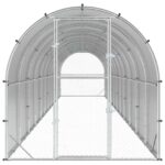 vidaXL Kurník pre kurčatá Strieborná 1200 x 200 x 200 cm – Obrázok 3