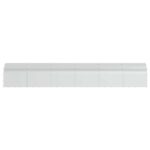 vidaXL Kurník pre kurčatá Strieborná 1200 x 200 x 200 cm – Obrázok 4