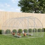 vidaXL Kurník pre kurčatá Strieborná 400 x 300 x 200 cm – Obrázok 9