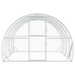 vidaXL Kurník pre kurčatá Strieborná 400 x 300 x 200 cm – Obrázok 3