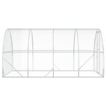 vidaXL Kurník pre kurčatá Strieborná 400 x 300 x 200 cm – Obrázok 4