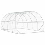 vidaXL Kurník pre kurčatá Strieborná 400 x 300 x 200 cm – Obrázok 5