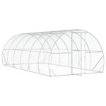 vidaXL Kurník pre kurčatá Strieborná 600 x 300 x 200 cm – Obrázok 2