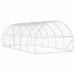 vidaXL Kurník pre kurčatá Strieborná 600 x 300 x 200 cm – Obrázok 5