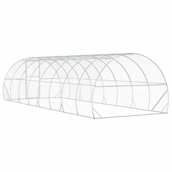 vidaXL Kurník pre kurčatá Strieborná 800 x 300 x 200 cm – Obrázok 5
