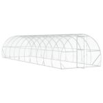 vidaXL Kurník pre kurčatá Strieborná 1000 x 300 x 200 cm – Obrázok 2