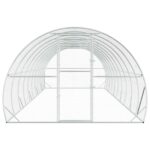 vidaXL Kurník pre kurčatá Strieborná 1000 x 300 x 200 cm – Obrázok 3