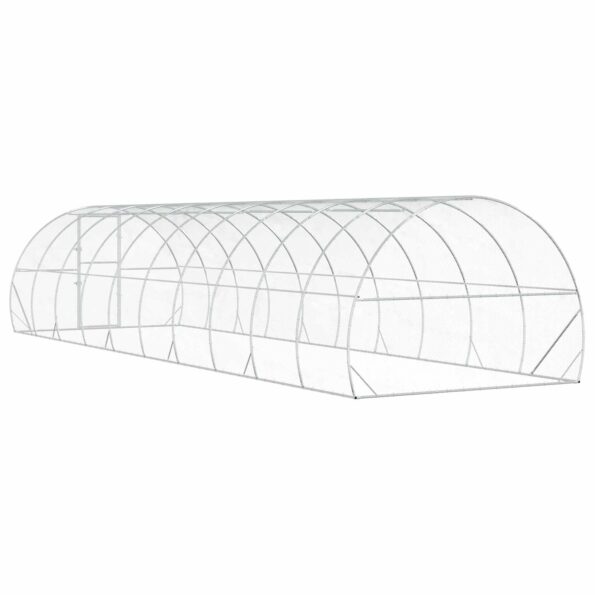 vidaXL Kurník pre kurčatá Strieborná 1000 x 300 x 200 cm – Obrázok 5