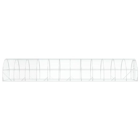 vidaXL Kurník pre kurčatá Strieborná 1200 x 300 x 200 cm – Obrázok 4