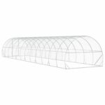 vidaXL Kurník pre kurčatá Strieborná 1200 x 300 x 200 cm – Obrázok 5