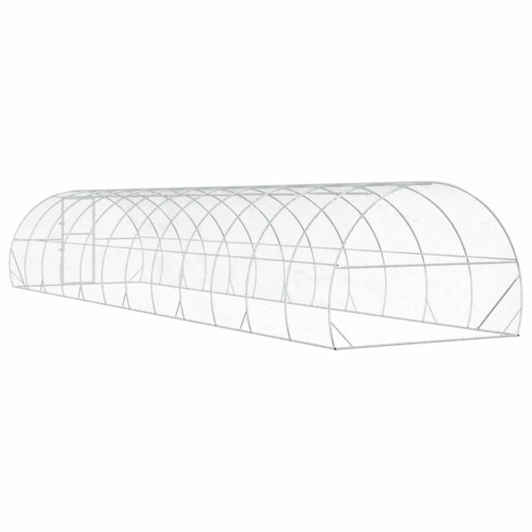 vidaXL Kurník pre kurčatá Strieborná 1200 x 300 x 200 cm – Obrázok 5