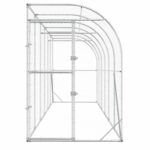 vidaXL Kurník proti stene Strieborná 600 x 150 x 215 cm – Obrázok 3