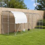 vidaXL Kurník proti stene Strieborná 600 x 100 x 215 cm – Obrázok 9