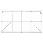 vidaXL Kurník proti stene Strieborná 600 x 150 x 215 cm – Obrázok 4