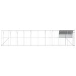 vidaXL Kurník proti stene Strieborná 1000 x 150 x 215 cm – Obrázok 4