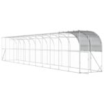 vidaXL Kurník proti stene Strieborná 1200 x 150 x 215 cm – Obrázok 2