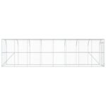 vidaXL Kurník proti stene Strieborná 600 x 150 x 215 cm – Obrázok 5