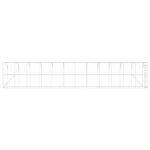 vidaXL Kurník proti stene Strieborná 600 x 150 x 215 cm – Obrázok 4