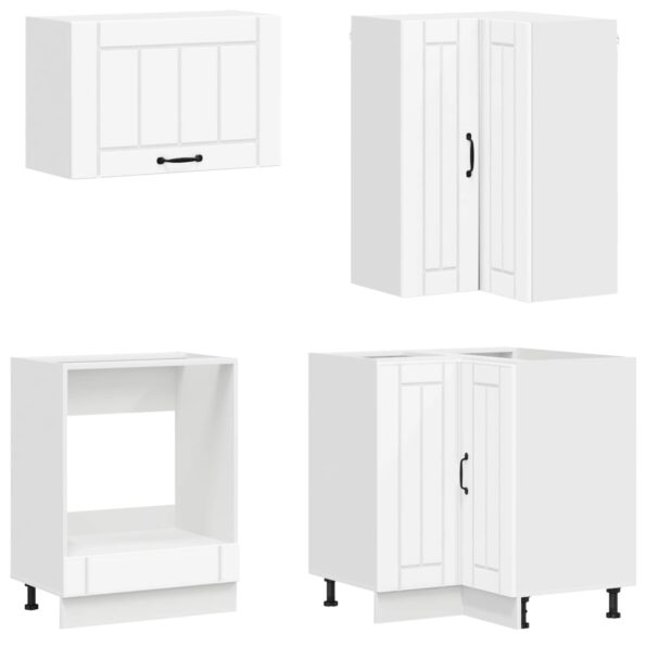 vidaXL Kuchynská jednotka LUCCA 8 pcs Biela Kompozitné drevo – Obrázok 4