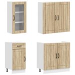 vidaXL Kuchynská jednotka LUCCA 8 pcs Dub sonoma Kompozitné drevo – Obrázok 3