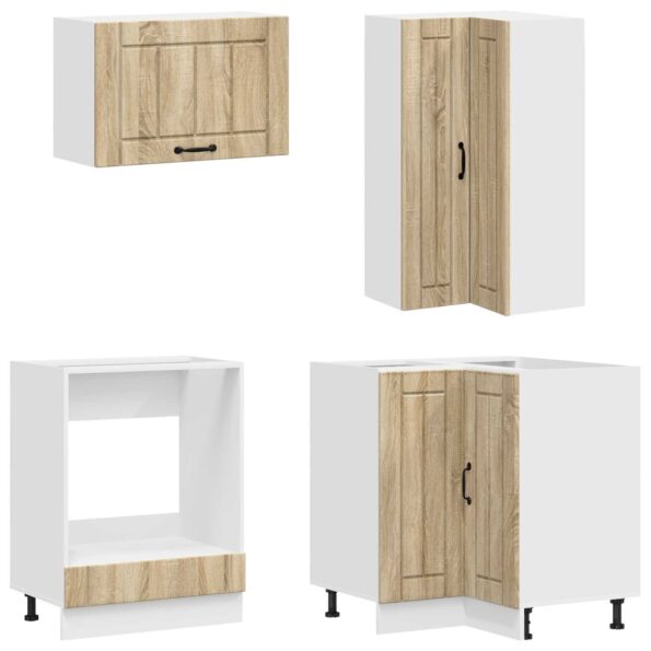 vidaXL Kuchynská jednotka LUCCA 8 pcs Dub sonoma Kompozitné drevo – Obrázok 4