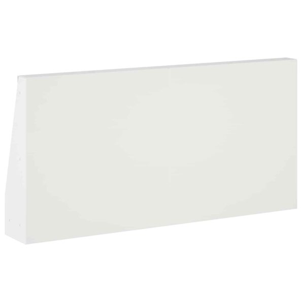 vidaXL Oporný múr 4 ks 40 x 12 x 30 cm Oceľ Biela – Obrázok 5