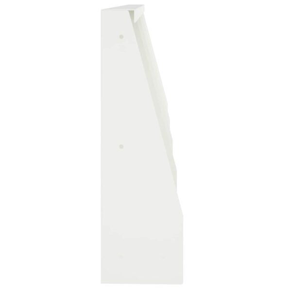 vidaXL Oporný múr 4 ks 40 x 12 x 40 cm Oceľ Biela – Obrázok 4