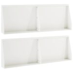 vidaXL Oporný múr 4 ks 60 x 12 x 40 cm Oceľ Biela