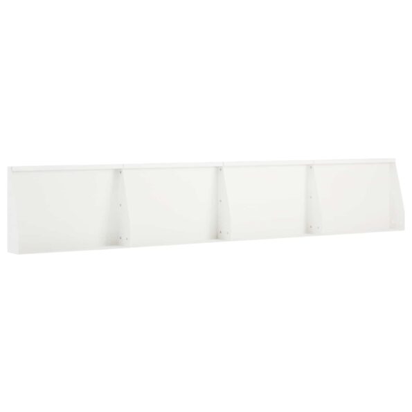 vidaXL Oporný múr 4 ks 60 x 12 x 40 cm Oceľ Biela – Obrázok 2
