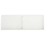 vidaXL Oporný múr 4 ks 60 x 12 x 40 cm Oceľ Biela – Obrázok 3