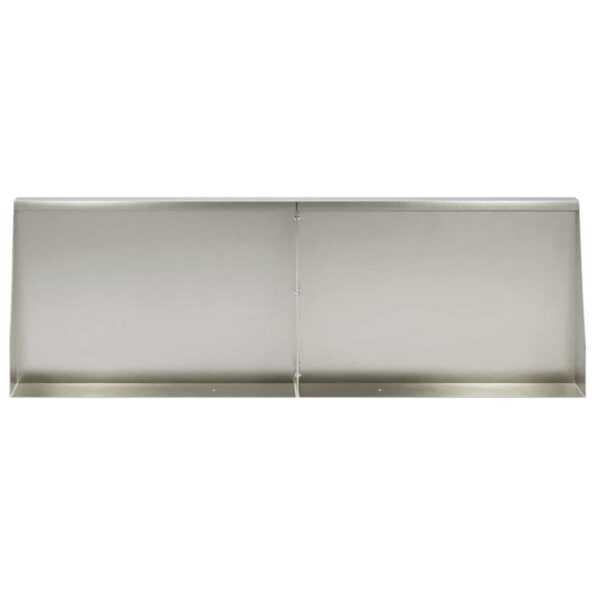 vidaXL Oporný múr 4 ks 60 x 12 x 50 cm Nehrdzavejúca oceľ Strieborná – Obrázok 3
