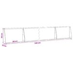 vidaXL Oporný múr 4 ks 60 x 12 x 50 cm Nehrdzavejúca oceľ Strieborná – Obrázok 8