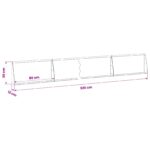 vidaXL Oporný múr 4 ks 80 x 12 x 30 cm Oceľ Čierna – Obrázok 8